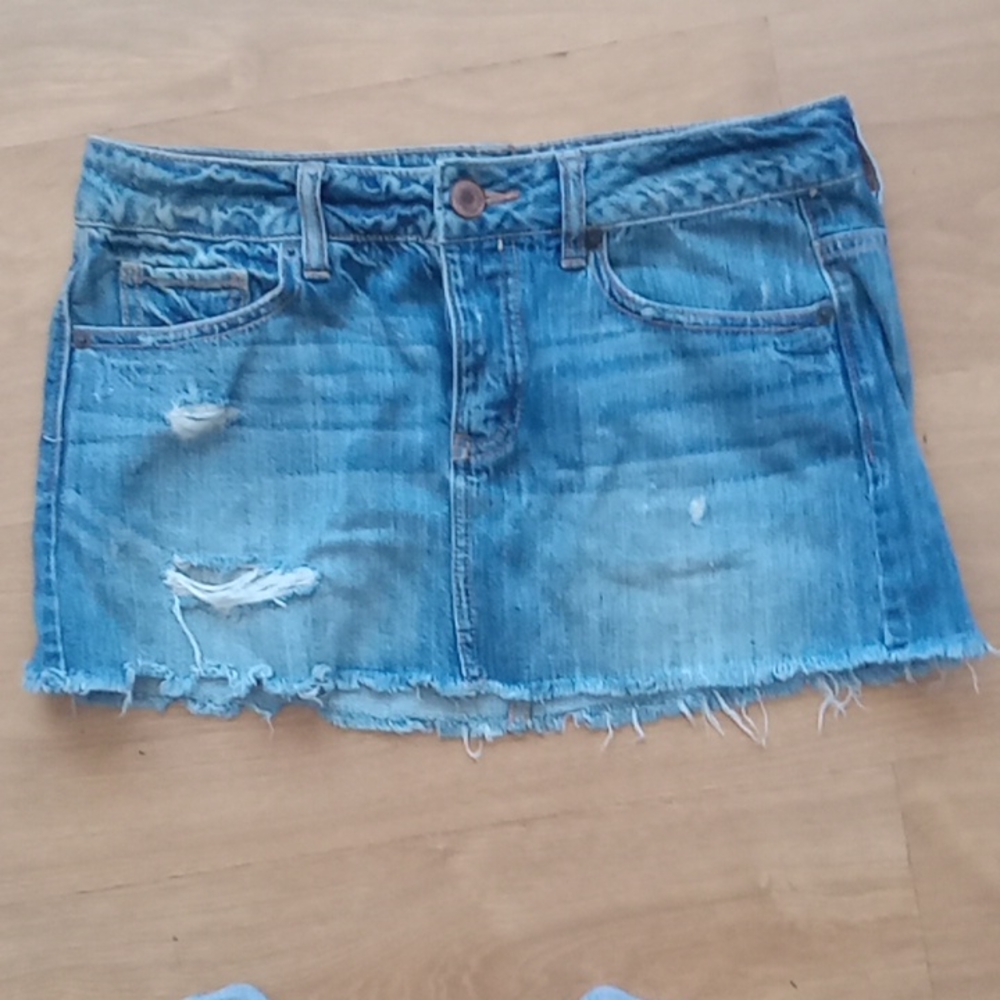 American Eagle denim mini skirt